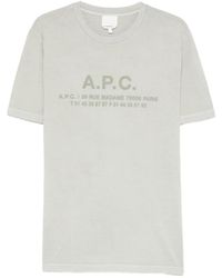 A.P.C. - Logo-Print T-Shirt - Lyst