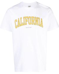 Sporty & Rich - Text-Print Cotton T-Shirt - Lyst