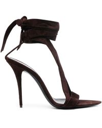 Saint Laurent - Deva 105 Leather Sandals - Lyst