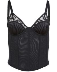Fleur du Mal - Lace Bra Bustier - Lyst