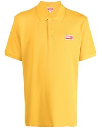 KENZO - Pikee-Poloshirt mit Logo-Applikation - Lyst