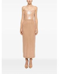 Nissa - Sequin-Embellished Strapless Midi Dress - Lyst