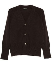 Aragona - V-Neck Button-Up Cardigan - Lyst