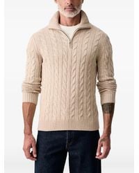 MC2 Saint Barth - Cable-Knit Quarter-Zip Sweater - Lyst