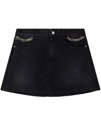 Stella McCartney - Falabella Denim Mini Skirt - Lyst