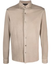 Dell'Oglio - Long-Sleeve Cotton Shirt - Lyst