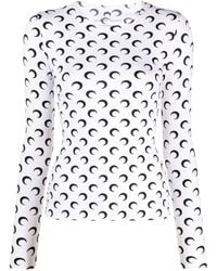 Marine Serre - ホワイト All Over Moon 長袖トップス - Lyst