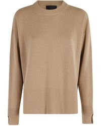 Roberto Collina - Ribbed-Hem Cashmere-Silk Blend Sweater - Lyst