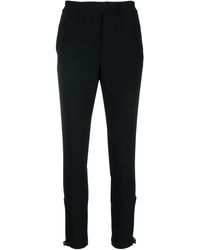 Blumarine - Buckled-ankle Slim-fit Trousers - Lyst