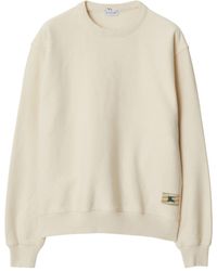 Burberry - Ekd Cotton Sweatshirt - Lyst