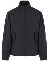 Stone Island - Logo-Patch Zip-Up Jacket - Lyst