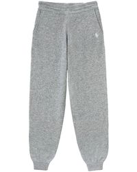 Sporty & Rich - Embroidered-logo Cashmere Track Pants - Lyst