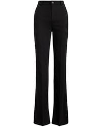 Ralph Lauren - Stretch-Crepe Straight-Leg Trousers - Lyst