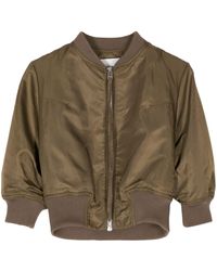 Low Classic - Cropped Bomber Jacket - Lyst