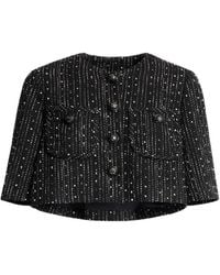 Elie Saab - Tweed Cropped Jacket - Lyst