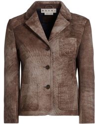 Marni - Tie-dye Leather Jacket - Lyst