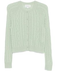 Bompard - Buttoned Cable-Knit Cardigan - Lyst