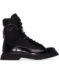 Prada Combat Boots - Zwart
