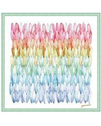 Longchamp - Camaïeu De Surf Silk Scarf - Lyst