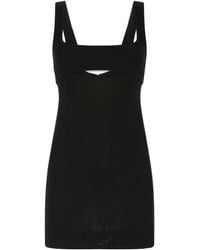Saint Laurent - Cut-Out Sleeveless Mini Dress - Lyst
