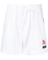 Gcds - Short En Coton À Patch Logo - Lyst