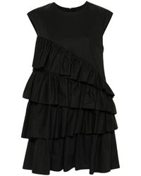 MSGM - Ruffle-detailing Cotton Dress - Lyst