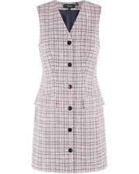 Theory - Tweed Mini Dress - Lyst