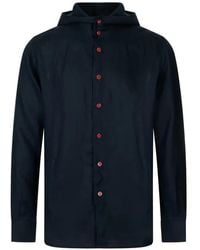 Kiton - Button-Up Overhemd Met Capuchon - Lyst