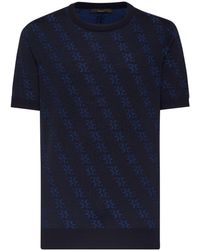 Billionaire - Jacquard-logo Short-sleeve T-shirt - Lyst