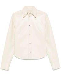 Nanushka - Faux-Leather Shirt Jacket - Lyst