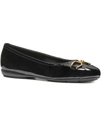 Geox - Buckle-Detail Ballet Flats - Lyst
