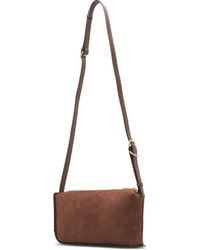 Joy Gryson - Crescent Schultertasche aus Wildleder mit Reißverschluss - Lyst