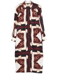 Ralph Lauren - Stirrup Print Shirt Midi Dress - Lyst