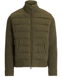 Ralph Lauren - Quilted Ribbed-Knit Jacket - Lyst