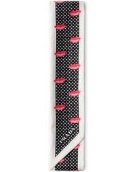 Prada - Sciarpa A Pois - Lyst