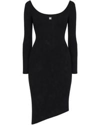 Givenchy - 4G Asymmetric Midi Dress - Lyst