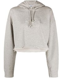 Ganni - Organic Cotton Oversized Organic Cotton Hoodie - Lyst