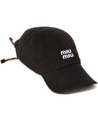 Miu Miu - Denim Baseball Cap - Lyst