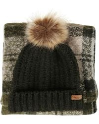 Barbour - Lot Écharpe Et Bonnet Saltburn - Lyst