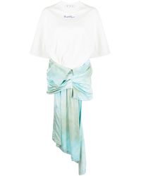Off-White c/o Virgil Abloh - Mini-jurk Met Gedrapeerde Rok - Lyst