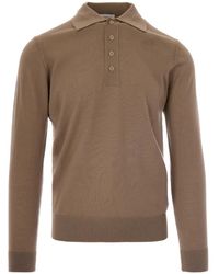 Paolo Pecora - Long-Sleeve Polo Shirt - Lyst