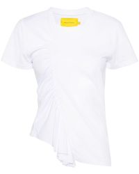 Marques'Almeida - Gathered Cotton T-shirt - Lyst