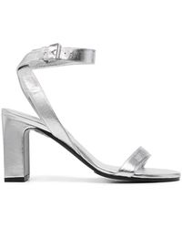 Balenciaga - Metallic-Finish Sandals - Lyst