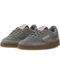 Reebok - Club C Revenge Suede Panelled Sneakers - Lyst