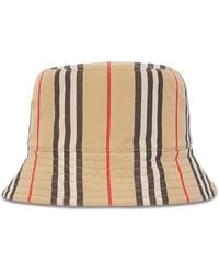 Burberry - Reversible Icon Stripe Bucket Hat - Lyst