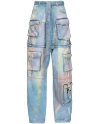 Pinko - Cargo-Jeans mit Batikmuster - Lyst
