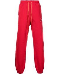 Rhude - Jogginghose Mit Logo-Stickerei - Lyst