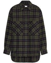 Closed - Check-Pattern Oversized Shirt - Lyst