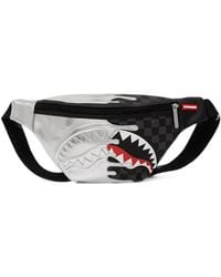 Sprayground - Sac Banane À Carreaux Et Motif Requin - Lyst