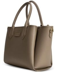 Emporio Armani - Medium Top-Handle Leather Tote Bag - Lyst